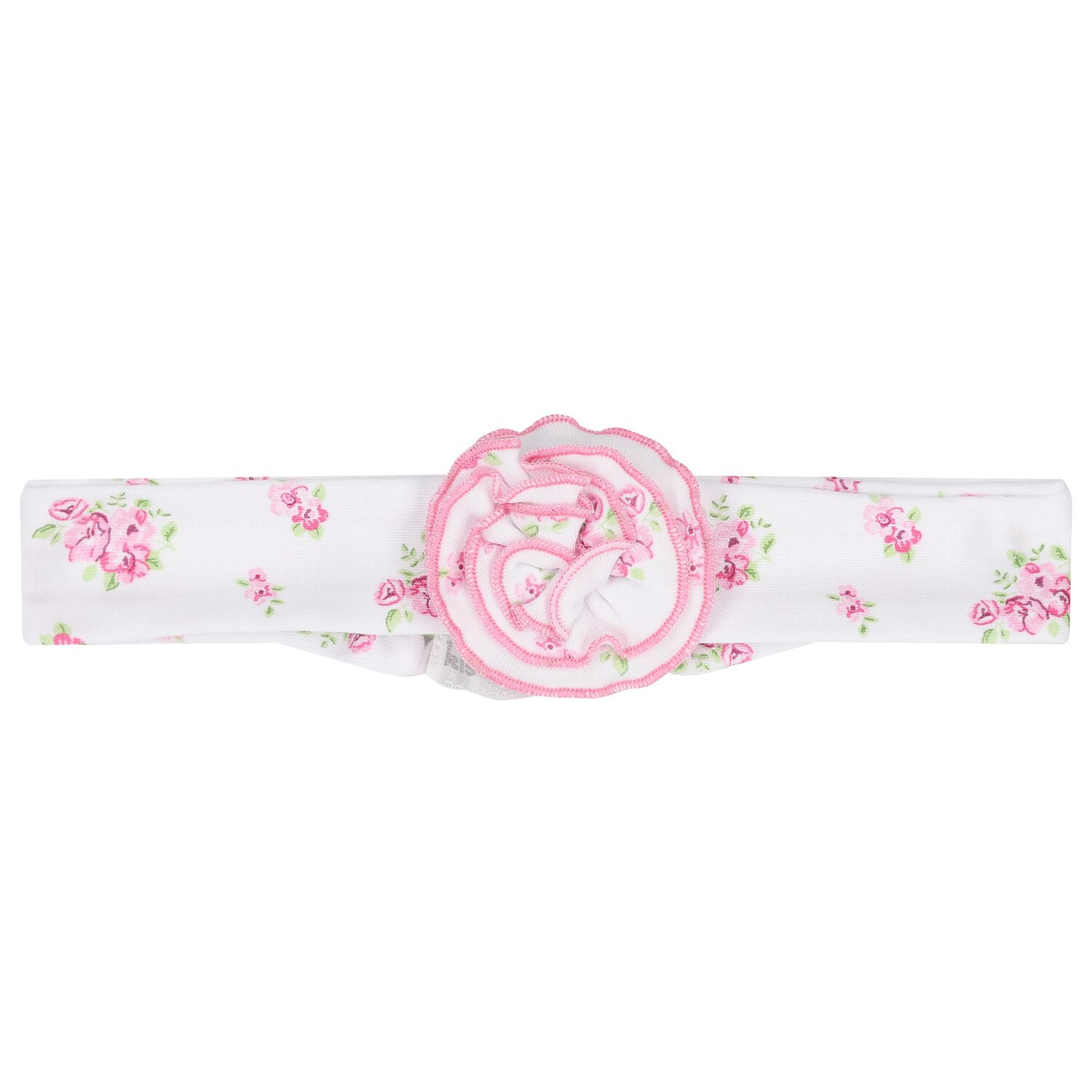 Baby Girls White & Pink Roses & Blooms Headband, 1, hi-res image number null
