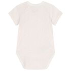 Baby Girls White & Pink Bodysuits ( 2-Pack ), 4, hi-res