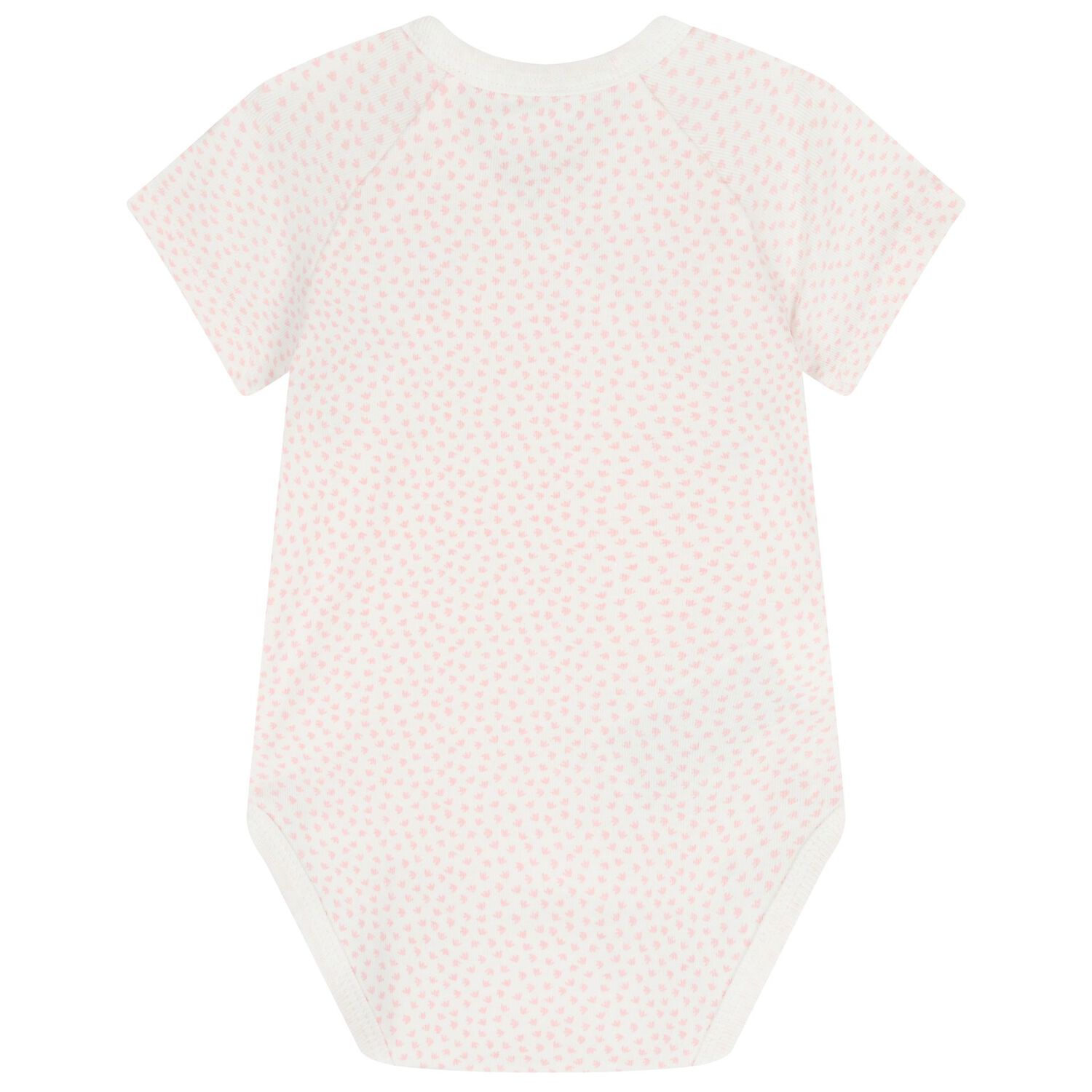 Baby Girls White & Pink Bodysuits ( 2-Pack ), 4, hi-res