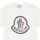 Boys Ivory Logo T-Shirt, 3, hi-res