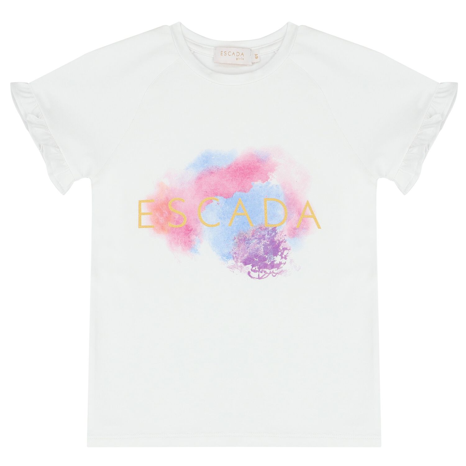 Girls White Logo T-Shirt, 1, hi-res image number null