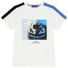 Boys White Logo T-Shirt, 1, hi-res