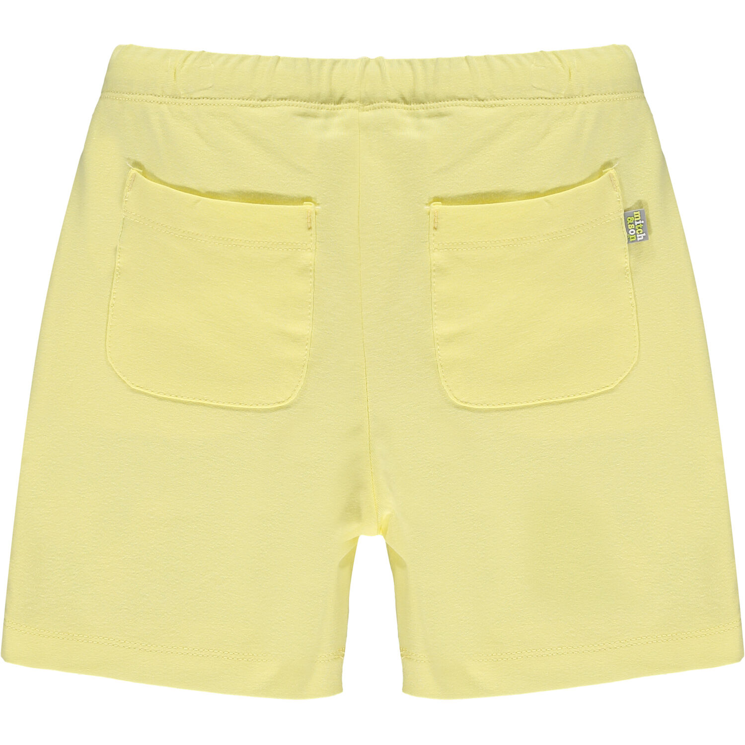 Boys White & Yellow Logo Shorts Set, 1, hi-res
