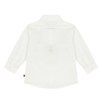 Younger Boys White Logo Shirt