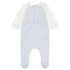 Blue & White Logo Babygrow Gift Set, 2, hi-res