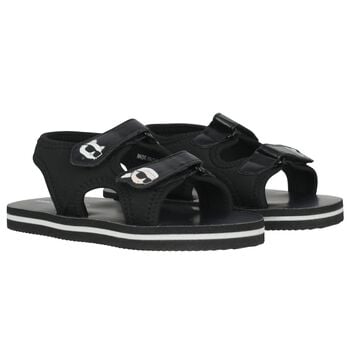 Boys Black Choupette & Karl Sandals