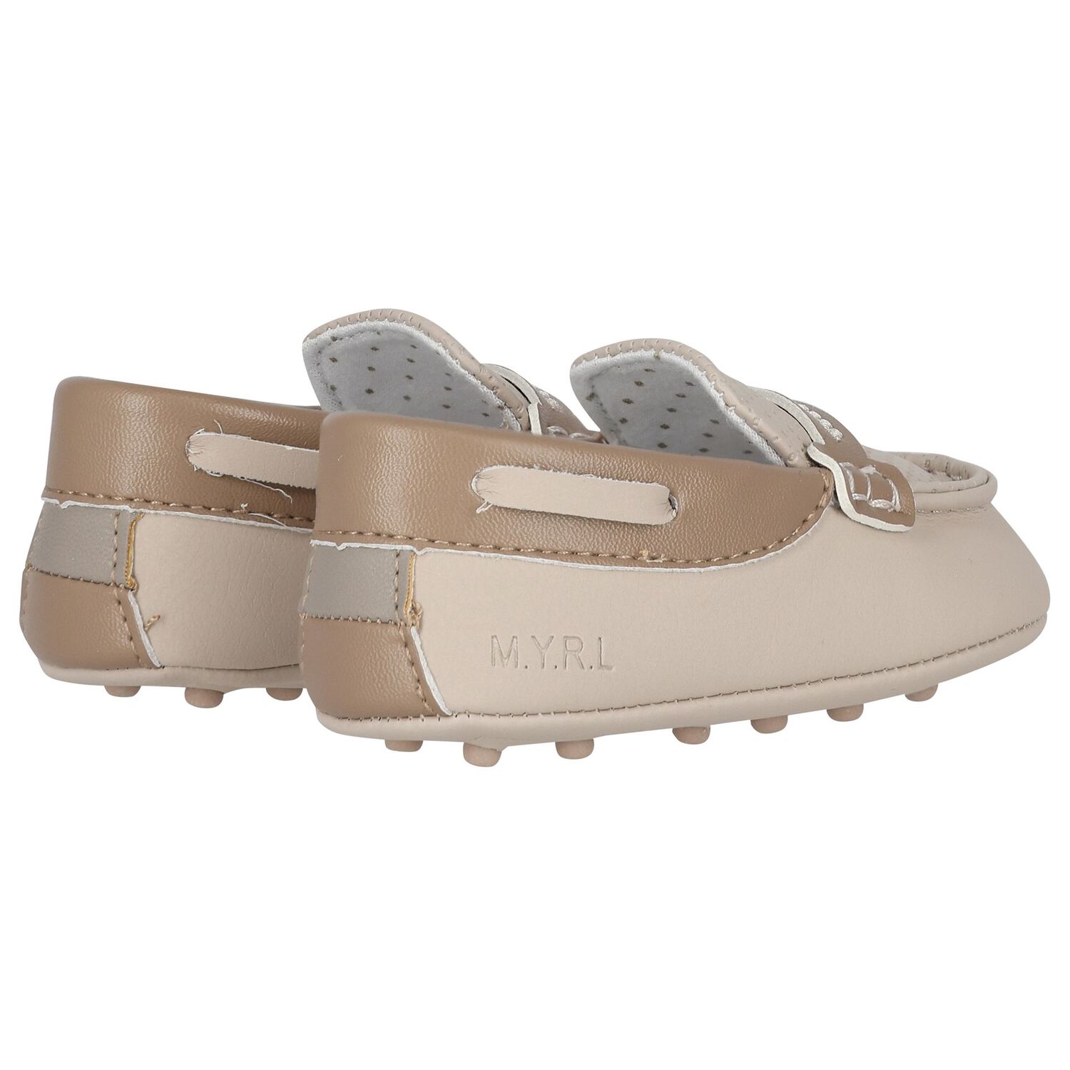 Baby Boys Beige Moccasins, 1, hi-res