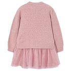 Girls Pink Tulle Dress Set, 1, hi-res