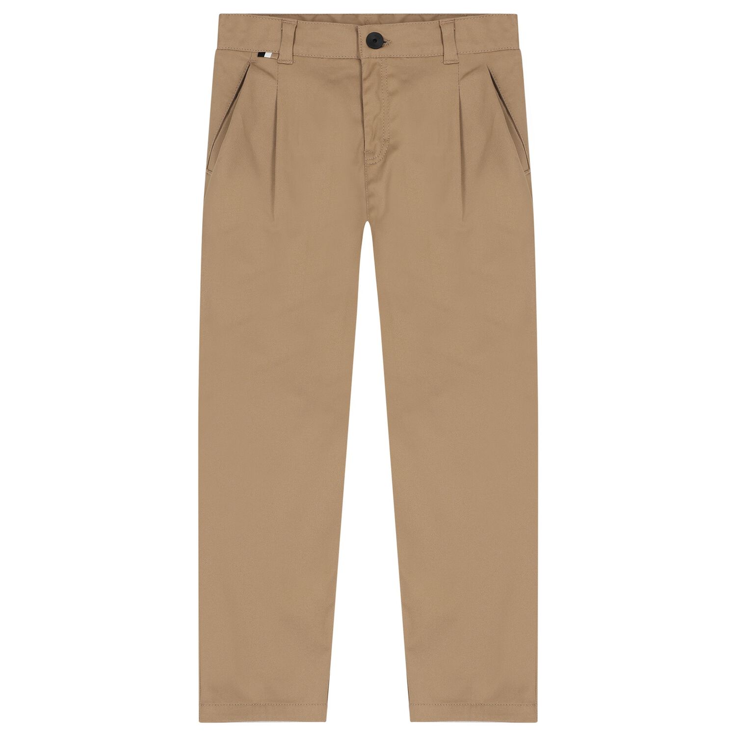 Boys Beige Chino Trousers, 1, hi-res