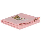 Pink Teddy Bear Logo Baby Blanket, 3, hi-res