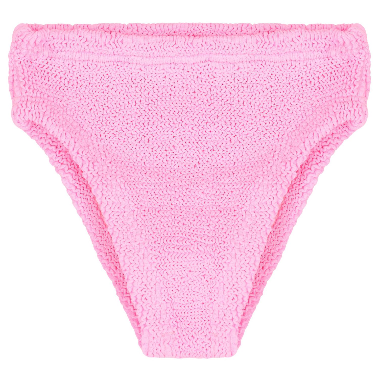 Girls Yellow & Bubblegum Pink Crinkle Bikini, 1, hi-res