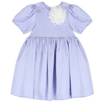 Girls Purple Flower Dress