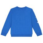 Boys Blue & Navy Blue Dinosaur Tracksuit, 1, hi-res