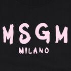 Girls Black & Pink Logo Sweatshirt, 3, hi-res