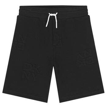 Boys Black Logo Shorts
