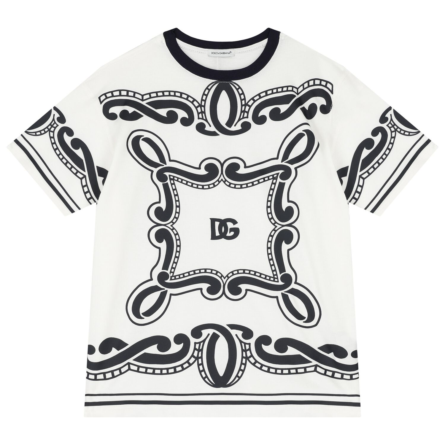 Boys Ivory & Black Bandana T-Shirt, 1, hi-res image number null