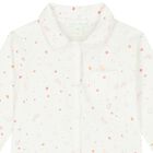 Baby Girls White & Pink Babygrow, 2, hi-res