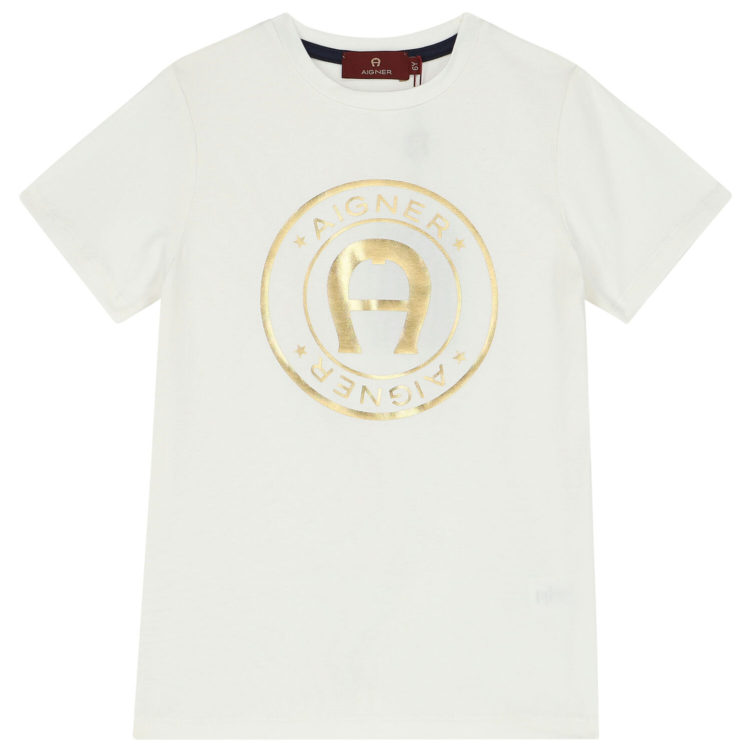 Boys White & Navy Logo Pyjamas, 1, hi-res