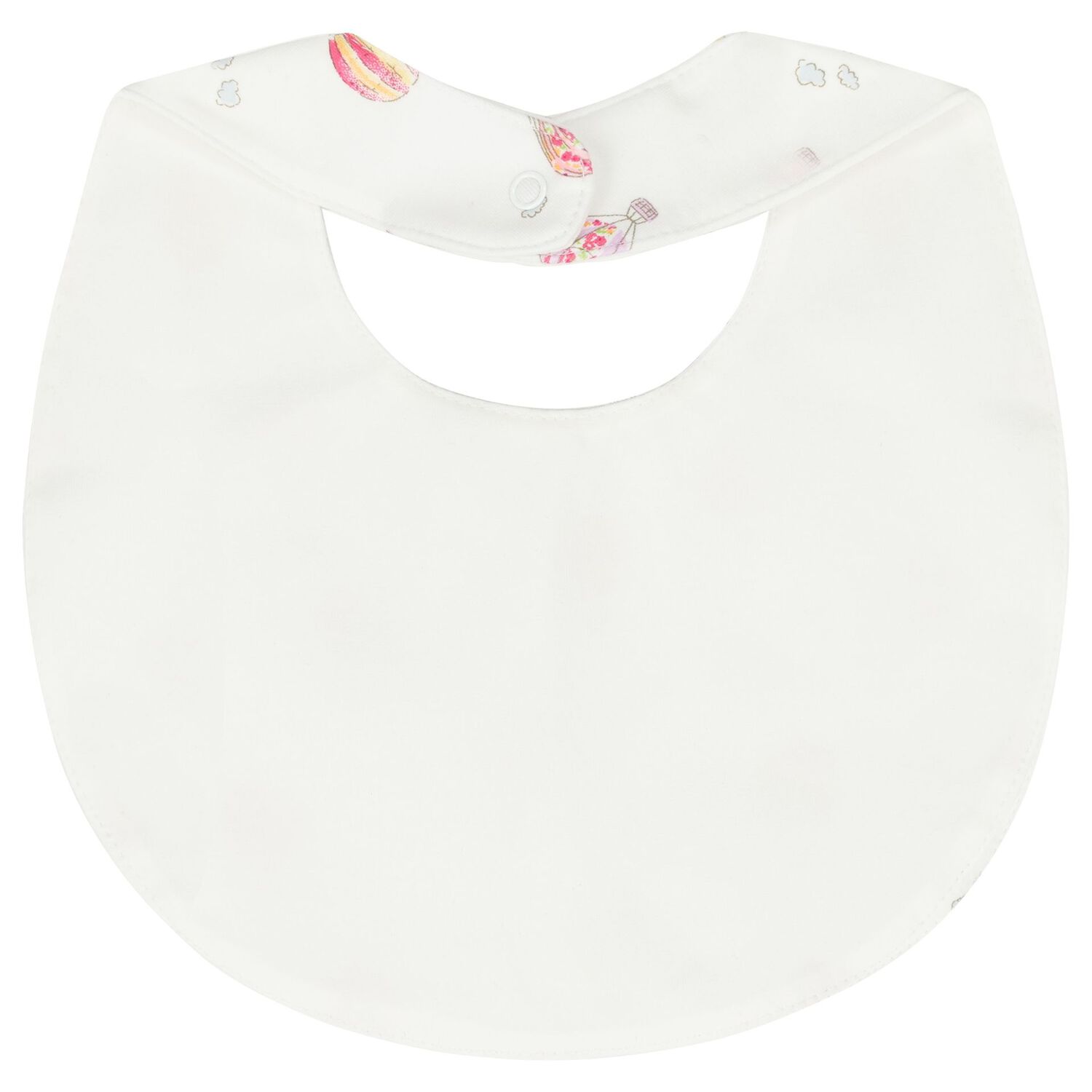 Baby Girls White & Pink Bibs ( 2-Pack ) , 1, hi-res