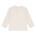 Younger Boys Beige & Ivory Logo Long Sleeve Top ( 2-Pack ), 1, hi-res