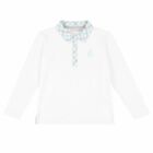Boys White Polo Shirt, 1, hi-res