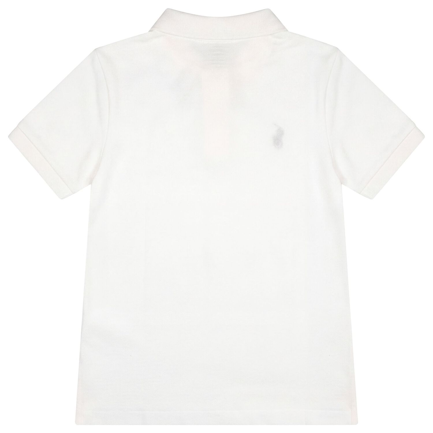 Boys White Logo Polo Shirt, 1, hi-res