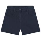 Girls Navy Blue Shorts, 2, hi-res