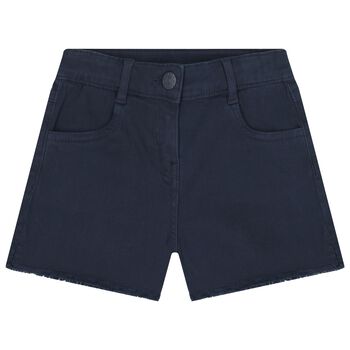 Girls Navy Blue Shorts