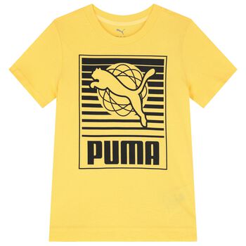 Boys Yellow Logo T-Shirt