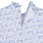 Girls Blue Floral Belted Dress, 2, hi-res