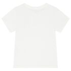 Girls Ivory Logo T-Shirt, 1, hi-res