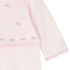 Baby Girls Pink Embroidered Romper Set, 1, hi-res