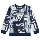 Boys Blue Logo Sweatshirt, 2, hi-res