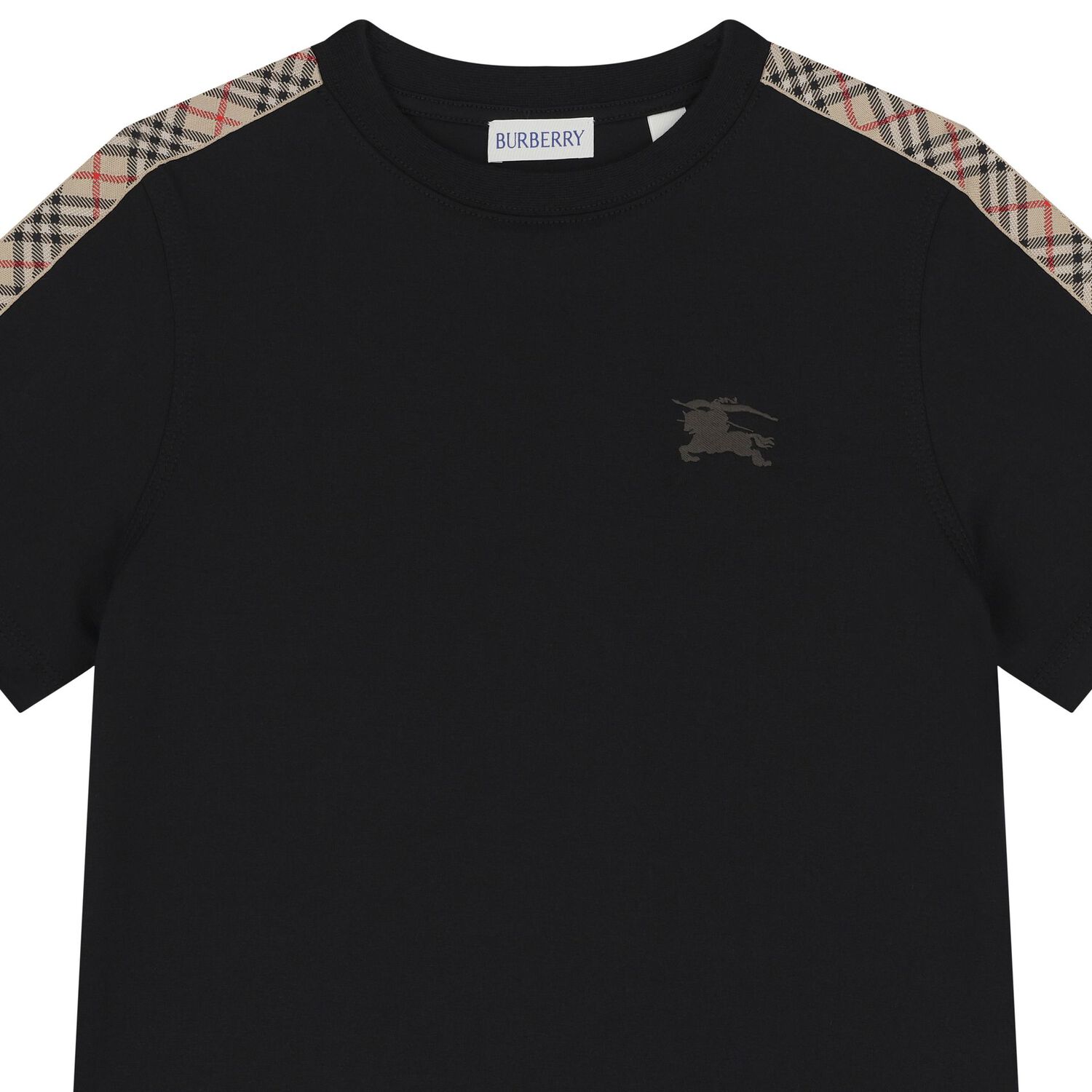 Black Logo Check T-Shirt, 1, hi-res image number null