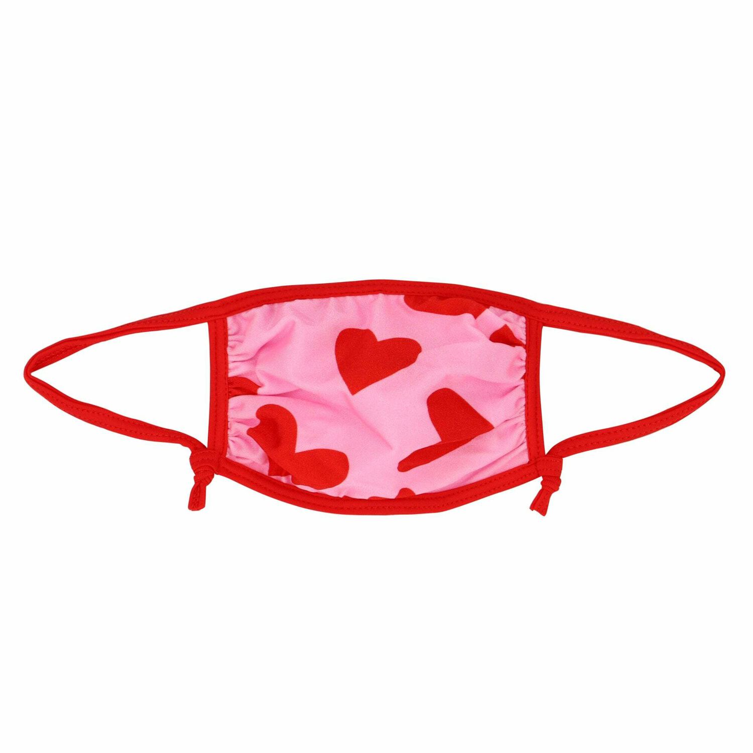 Girls Pink & Red Floral Face Mask, 2, hi-res image number null