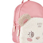 Girls Pink Bear Backpack, 1, hi-res