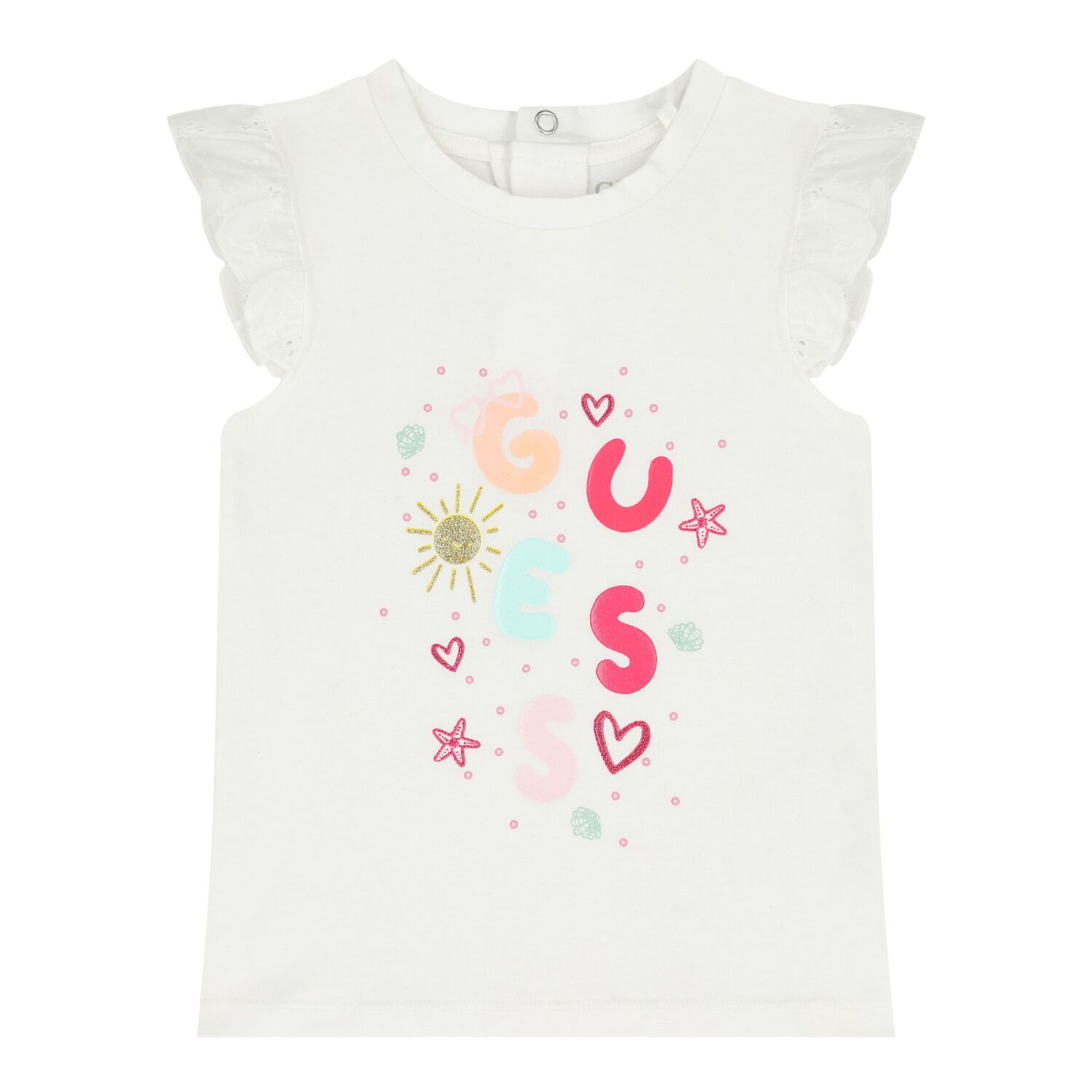 Baby Girls White & Pink Logo Leggings Set, 1, hi-res