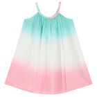 Girls Multi-Coloured Ombre Dress, 1, hi-res