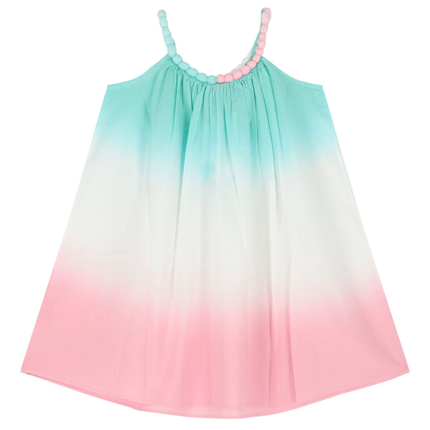 Girls Multi-Coloured Ombre Dress, 1, hi-res