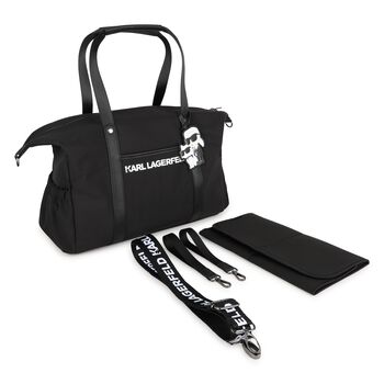 Black Ikonik Karl Logo Changing Bag ( 39cm )