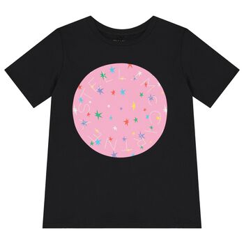 Girls Black Logo T-Shirt