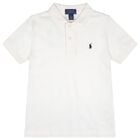 Boys White Logo Polo Shirt, 1, hi-res