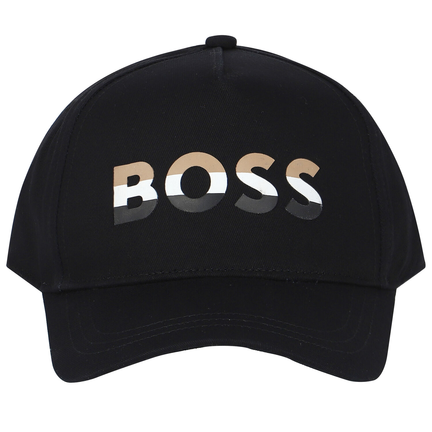 Boys Black Logo Cap, 1, hi-res