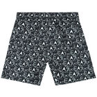 Boys Black & White Logo Swim Shorts, 1, hi-res