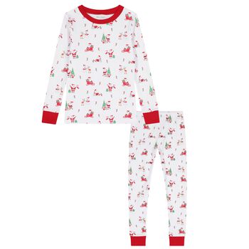 White & Red Christmas Capers Pyjamas