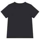 Boys Navy Blue Logo T-Shirt, 6, hi-res