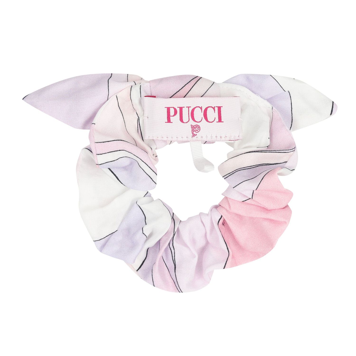 Girls Pink & Lilac Purple Scrunchie, 1, hi-res