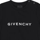 Younger Boys Black Logo T-Shirt, 1, hi-res