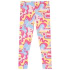Girls Multi-Coloured Leggings, 2, hi-res
