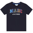 Boys Navy Logo T-Shirt, 1, hi-res